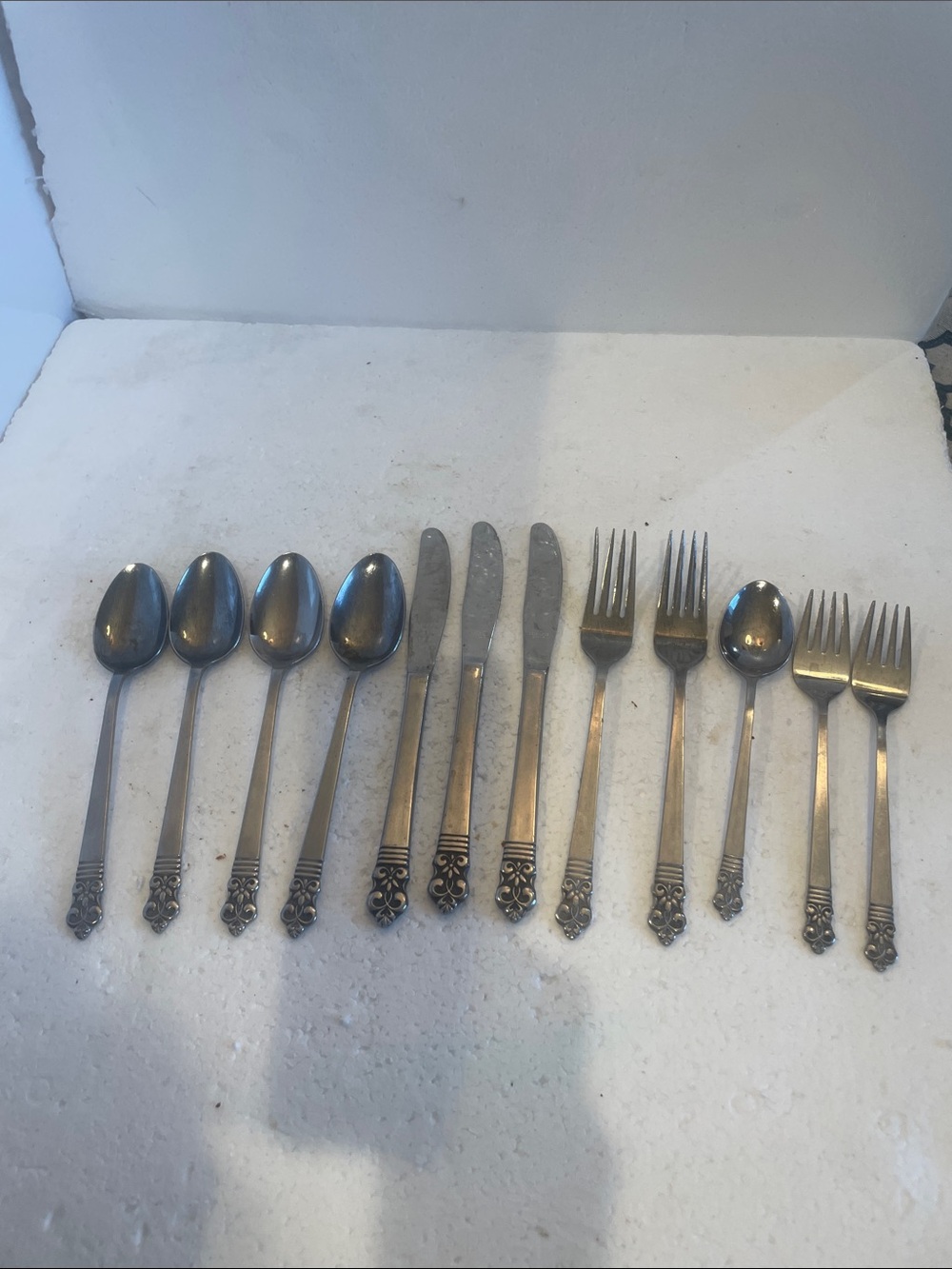 Vintage Cambridge Ornate Stainless Steel Flatware Set Silver replacement pieces